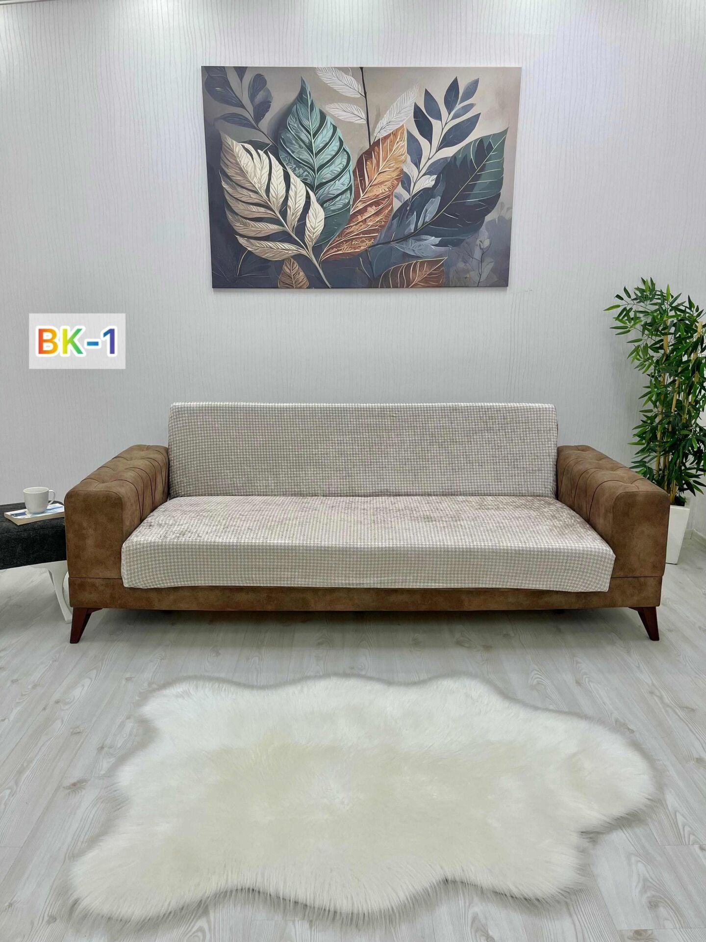 Kadife BK Kolsuz Kanepe Koltuk Örtüsü