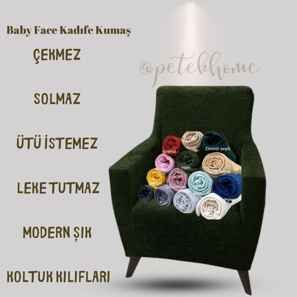 BABY FACE Kanepe Giydirme Koltuk Örtüsü